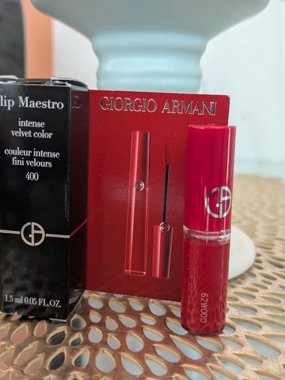 Giorgio Armani Lip Maestro Liquid Lipstick - Vibrant Red Mini